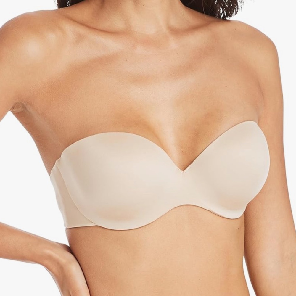 MAIDENFORM tan strapless padded underwire size 32B style 09417 NWT